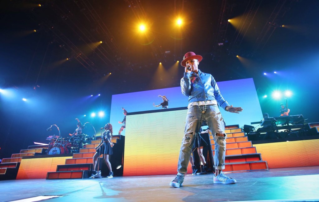 Pharrell Williams v O2 areně. Foto: Karel Šanda, Live Nation